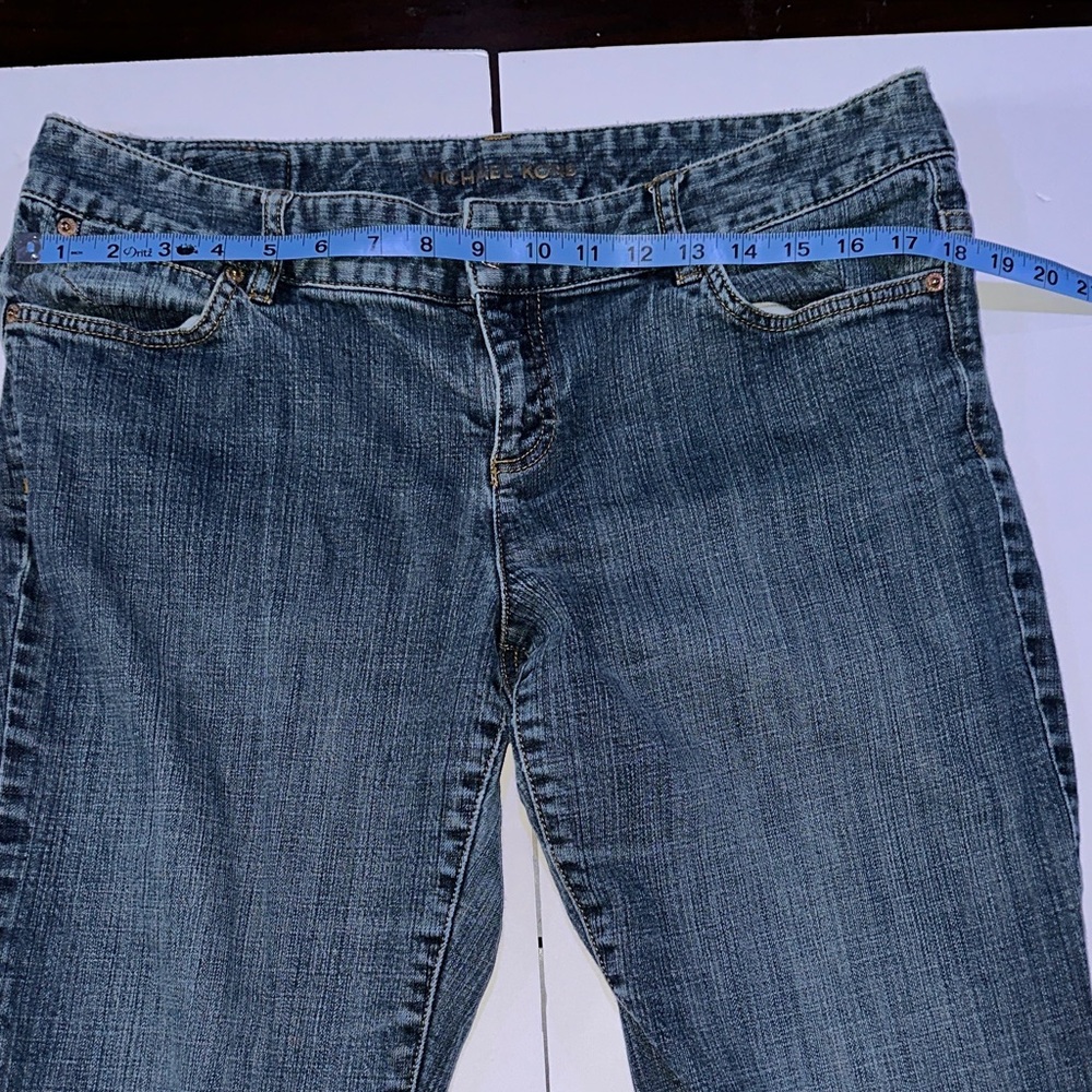 Michael Kors Women’s Size 12 Blue Denim Jeans Mid Rise Straight Leg - Picture 6 of 8